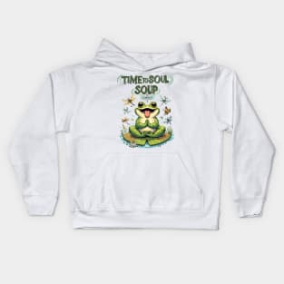 This My Yoga with funny Frog Kids Hoodie